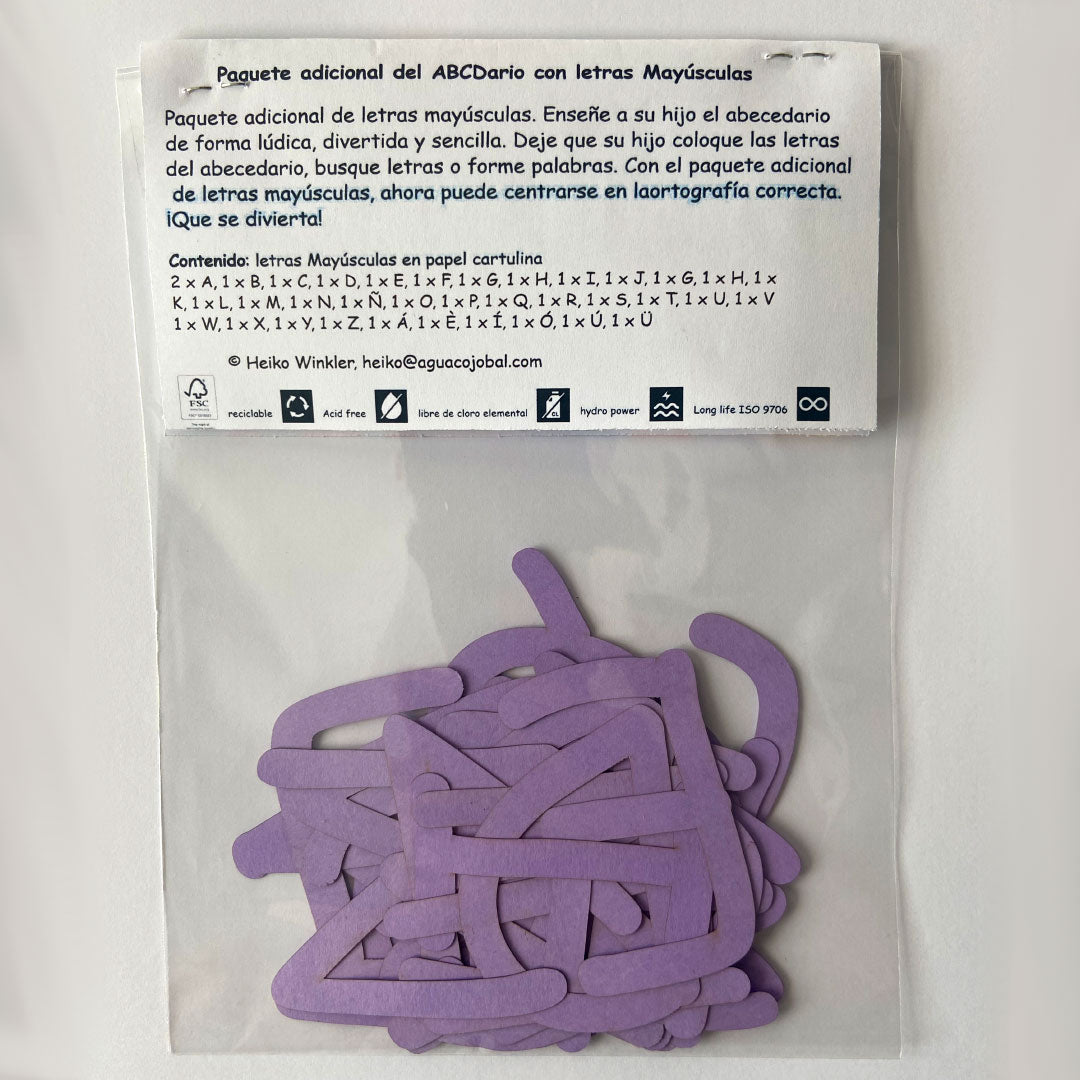 Letras mayúsculas del ABCDario