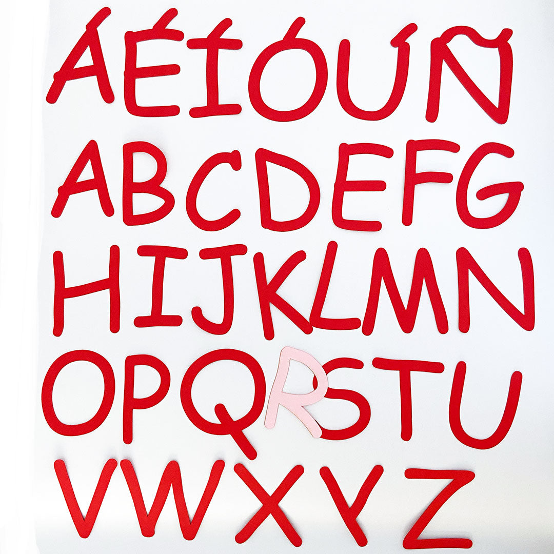 Letras mayúsculas del ABCDario