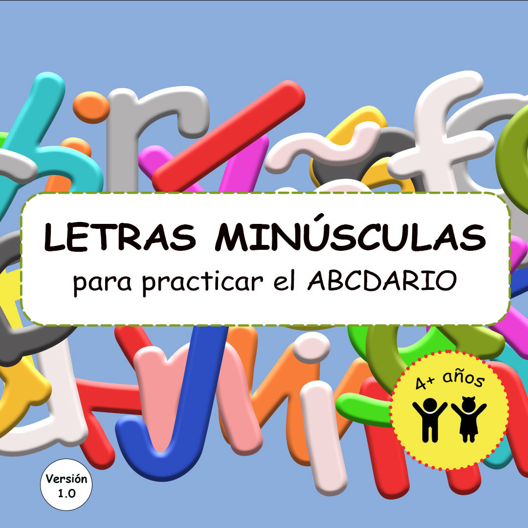 Letras minúsculas del ABCDario